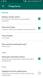 Cara Menyembunyikan Status Online WhatsApp Terbaru