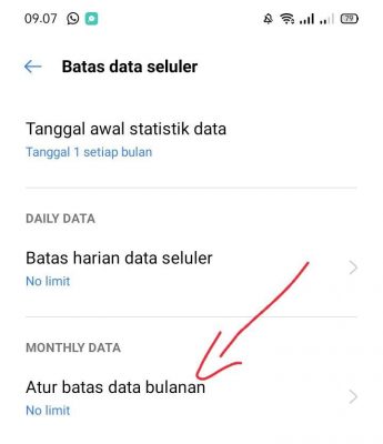 Cara Membatasi Penggunaan Kuota Data Internet Pada Android