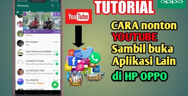 cara buka youtube sambil buka aplikasi lain di oppo