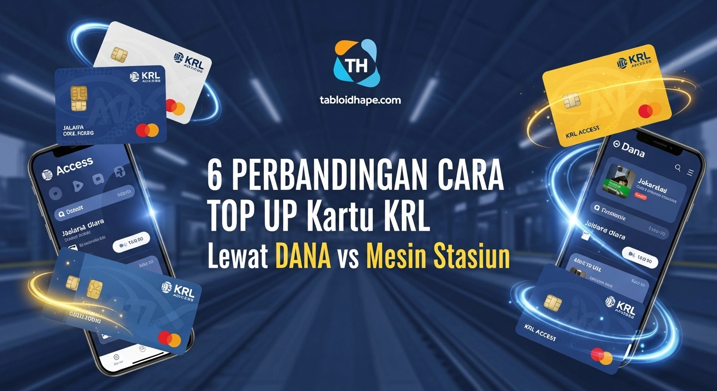 Cara Top Up Kartu KRL Lewat DANA vs Mesin