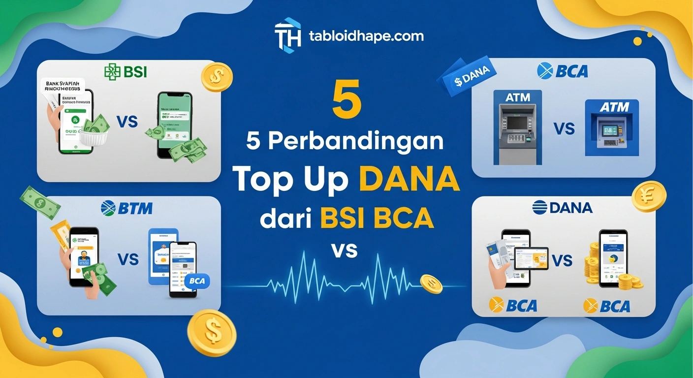 Perbandingan Top Up DANA dari BSI
