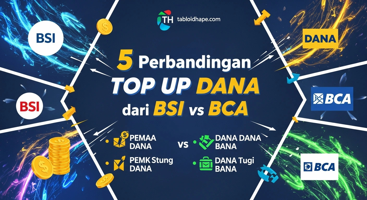 Perbandingan Top Up DANA dari BSI